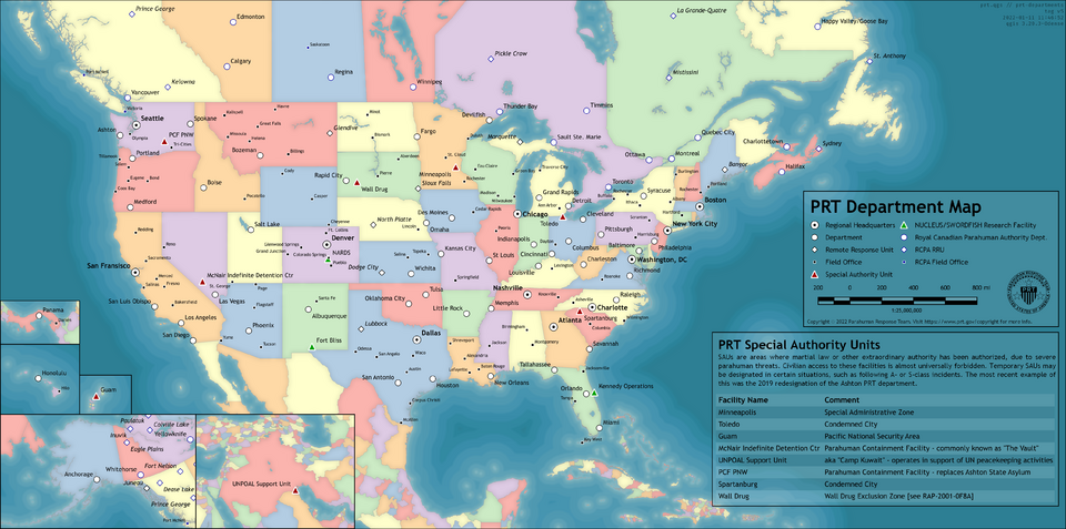 Image Bureau graphic showing America's PRT departments